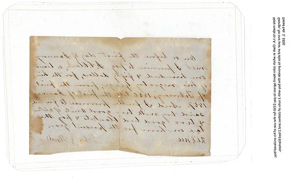Handwritten slave rental agreement